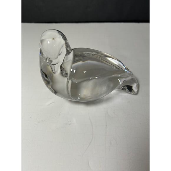Val St Lambert - Kathleen DeSousa Dove / Bird Crystal Sculpture - Signed - Picture 3 of 9